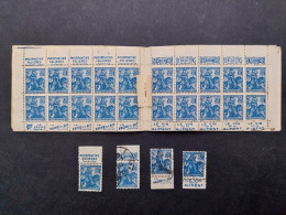 Carnet  1929 Série171 Jeanne D'Arc 20 Timbres 0,50f Bleu Couverture 10f Pub Falières Bénédictins Vache Qui Rit Vin - Alte : 1906-1965