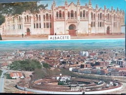 Albacete, Plaza De Toros Y Vista De La Ciudad (Castilla La Mancha) CP Sín Circular. - Albacete