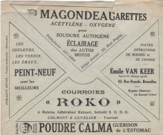 Poudre CALMA Guérison De L'Estomac / Courroies ROKO / Eclairage Des Autos Motos - Cartoline 1934-1951