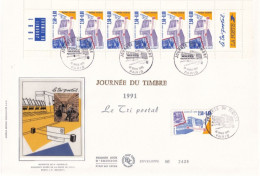 Journée Du Timbre 1991, Le Tri Postal - Tag Der Briefmarke