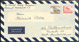 Hungary Airmail Cover Mailed To Germany 1957 - Lettres & Documents