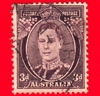AUSTRALIA - Usato - 1941 - Definitivi Re Giorgio VI - Terza Serie (1941) - King George VI (1895-1952) - 3 - Used Stamps