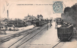 LAROCHE-MIGENNES (Yonne) - Vue Prise De L'ancien Dépôt - Gare, Trains - Voyagé 1907 (2 Scans) - Laroche Saint Cydroine