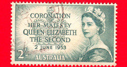 AUSTRALIA - Usato - 1953 - Incoronazione Della Regina Elisabetta II - 2 - Used Stamps