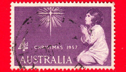 AUSTRALIA - Usato - 1957 - Natale - Lo Spirito Del Natale (da Sir Joshua Reynolds) - 4 - Gebraucht