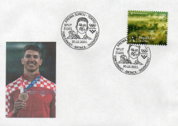 Croatia, Olympic Games 2021 Tokyo, Taekwondo,T. Kanaet - Bronze Medal, Franked For Sending In Croatia *** - Eté 2020 : Tokyo