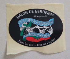 Autocollant Vintage Salon De Bergerac / Les Collectionneurs Bergeracois - Autocollants