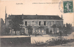 LAROCHE (Yonne) - L'Hôtel Et Restaurant Baptiste - Voyagé 1907 (2 Scans) Léa Laroch Rue Bréard à Villeneuve-l'Archevêque - Laroche Saint Cydroine