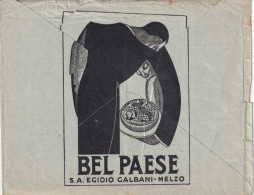 Anni '40 - Busta Fattura Cataldo Ciccolella Rappresentanza Bel Paese S.A. Egidio Galbani Melzo - Storia Postale