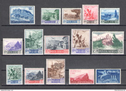 1950 San Marino , Annata Completa , Francobolli Nuovi , 15 Valori - MNH** - Années Complètes