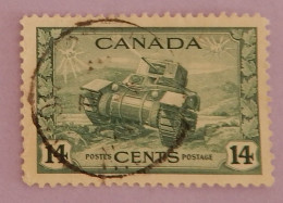 CANADA YT 215 OBLITÉRÉ "CHAR D ASSAUT" ANNÉES 1943/1948 - Oblitérés