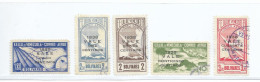 VENEZUELA 1938 OVERPRINTED SURCHARGED STAMPS COMPLETE SET USED - Venezuela