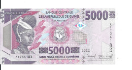 GUINEE 5000 FRANCS 2022 UNC P 49 D - Guinea