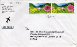 Philatelic Envelope With Stamps Sent From INDIA To ITALY - Storia Postale