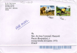 Philatelic Envelope With Stamps Sent From INDIA To ITALY - Briefe U. Dokumente