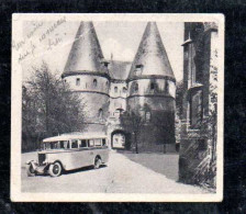 Beauvais Chemin De Fer Du Nord Vignette Touristique 12 Beauvais Le Palais De Justice , Palais épiscopal Et Autocar - Eisenbahnverkehr