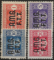 TZAS1-4N - 1947 Trieste Zona A, Sass. Nr. 1/4, Segnatasse, Serie Di 4 Francobolli Nuovi Senza Linguella **/ - Postage Due