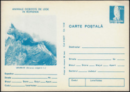 Roumanie 1977. Entier Postal, Carte Animaux Protégés Par La Loi En Roumanie. Écureuil, Timbre Hibou - Rongeurs