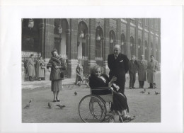 Photographie ECRIVAINE Sidone Gabrielle COLETTE"Colette En Fauteuil Roulant"années 50"romancière Femme De Lettres - Personalità