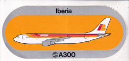 Autocollant Avion -   Iberia  A300 - Adesivi