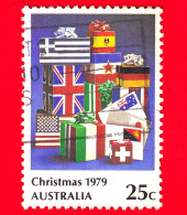 AUSTRALIA ~  Usato ~ 1979 - Natale - Lettere E Pacchi - Christmas 1979 - Letters & Parcels - 25 - Used Stamps