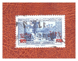 GRAND  LIBAN     N ° 162   .  12 Pi  50  SUR  7 Pi  50     OBLITERE      .  SUPERBE . - Used Stamps