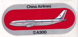 Autocollant Avion -  China Airlines  A300 - Autocollants