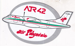 Autocollant Avion -  ATR 12  Air Polynésie - Pegatinas