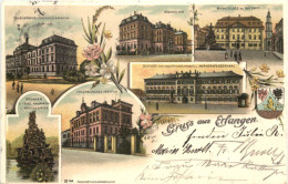 Gruss Aus Erlangen - Litho - Erlangen