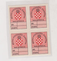 CROATIA.WW II .military Stamp Bl 4 ,MNH - Kroatien