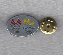 Pin Badge NOC Macedonia Olympic Games Rio 2016 Olympics Olympia National Committee - Olympic Games