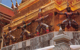 A Group Of Demons Suppose To Be Standing And Lifting The Temple Of Emerald Buddha, Bangkok, Thailand - Tailandia