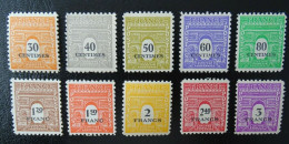 Frankreich Mi 649-658 ** , Y 702-711 MNH , Alliierte Truppen - 1944-45 Arco Del Triunfo