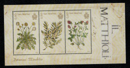 San Marino 2023 Botanica Mirabilis 3v In Foglietto Complete Set ** MNH - Nuevos