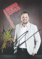 Trading Cards KK000621 - Basketball Germany Artland Dragons Quakenbrück 10.5cm X 15cm HANDWRITTEN SIGNED: Marius Kröger - Uniformes, Recordatorios & Misc