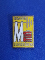 Enamel Pin Badge World Junior Weightlifting Championships 1976 Gdansk Poland - Pesistica