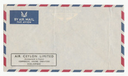 1970s?  AIR CEYLON  AIRLINE Unused Company AIRMAIL ENVELOPE Aviation - Stationery