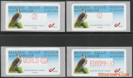 België 2011 - Mi:Autom 72, Yv:TD 80, OBP:ATM 129 Set, Machine Stamp - XX - Osprey Buzin - Nuevos