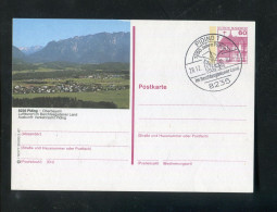 "BUNDESREPUBLIK DEUTSCHLAND" 1987, Bildpostkarte Mit Bildgleichem Stempel Ex "PIDING" (L0023) - Illustrated Postcards - Used