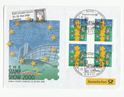 Germany Post At PENNY BLACK The Stamp Show LONDON EXHIBITION Cover Event Houses Of Parliament Pmk Gb 2000 - Esposizioni Filateliche