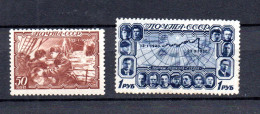 Russia 1940 Old Polar Stamps "G. Sedow" (Michel 743/44) MLH - Nuevos