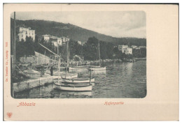 S5445/ Abbazia Hafenpartie AK Kroatien Ca.1900 - Croatie