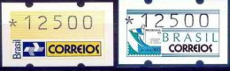 Brasil (Brazil) - 1994 - Postal Label (ATM) - Yv 3B + 3A - Automatenmarken [ATM]