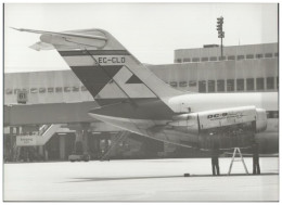 C5789/ Flughafen Düsseldorf Flugzeug DC-9 Foto 21 X 15 Cm 70/80er Jahre - Altri & Non Classificati