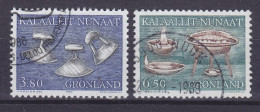 Greenland 1986 Mi. 165-66 Alte Gebrauchsgegenstände (I) Ulo & Specklampen Complete Set - Usados