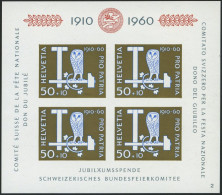 SCHWEIZ BUNDESPOST Bl. 17 **, 1960, Block Pro Patria, Pracht, Mi. 40.- - Blocs & Feuillets