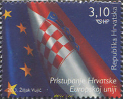 304093 MNH CROACIA 2013 ADHESION DE CROACIA A LA UNION EUROPEA - Kroatien