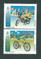 Brasil (Brazil) - 1994 - Bike And Motorbike - Yv 2165/66 - Wielrennen