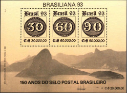Brasil (Brazil) - 1993 - Stamos On Stamps (Bulls Eye) - Yv Bf 92 - Francobolli Su Francobolli