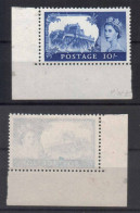 GB  STAMP 1955 QE II EDINBURGH CASTLE  10/- . MNH - Ongebruikt